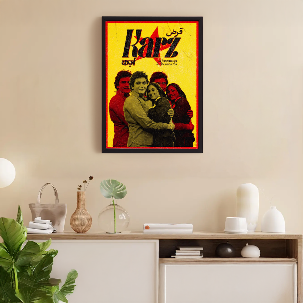 Karz Poster with Wooden Frame
