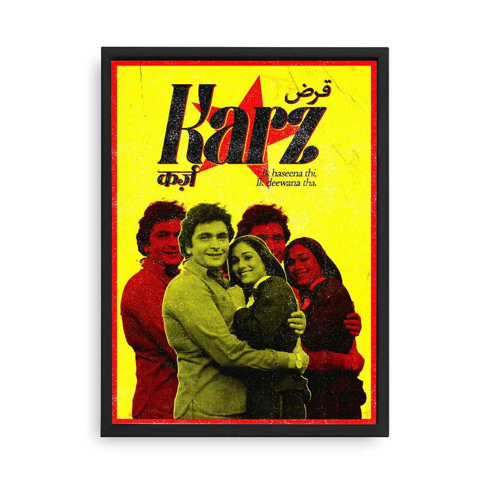 Karz Poster with Wooden Frame