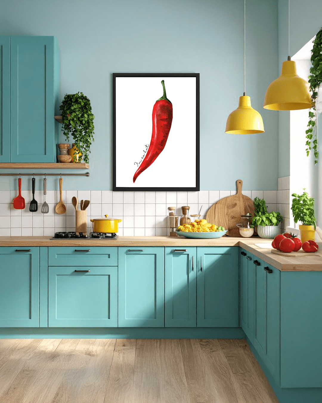 Chilly Kitchen Wall Poster - MoodLoop