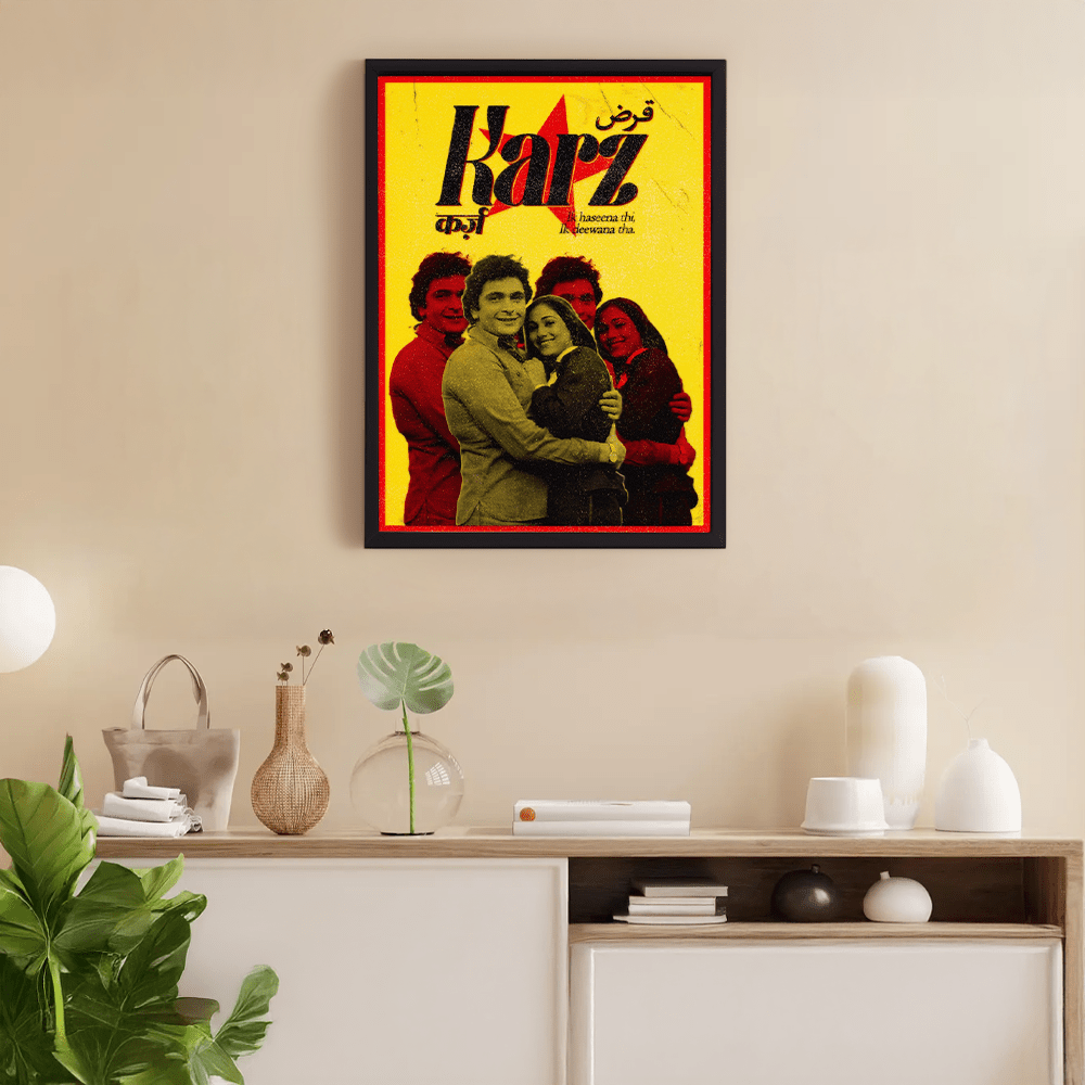 Karz Poster with Wooden Frame - MoodLoop